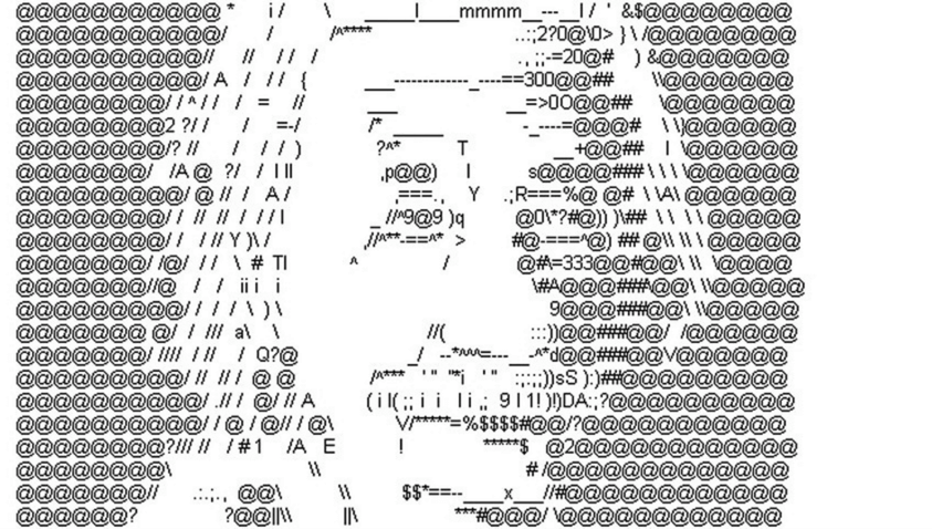 Ascii art. Символьная Графика. Псевдографические символы. Пример символьной графики. Фото из символов.