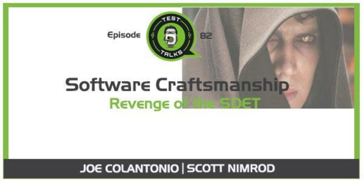 Scott Nimrod Software Craftsmanship SDET