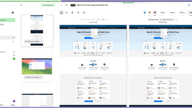 Percy Visual Validation Tool by Browserstack