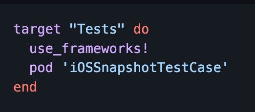 iosSnapshotTestCase Code Example 