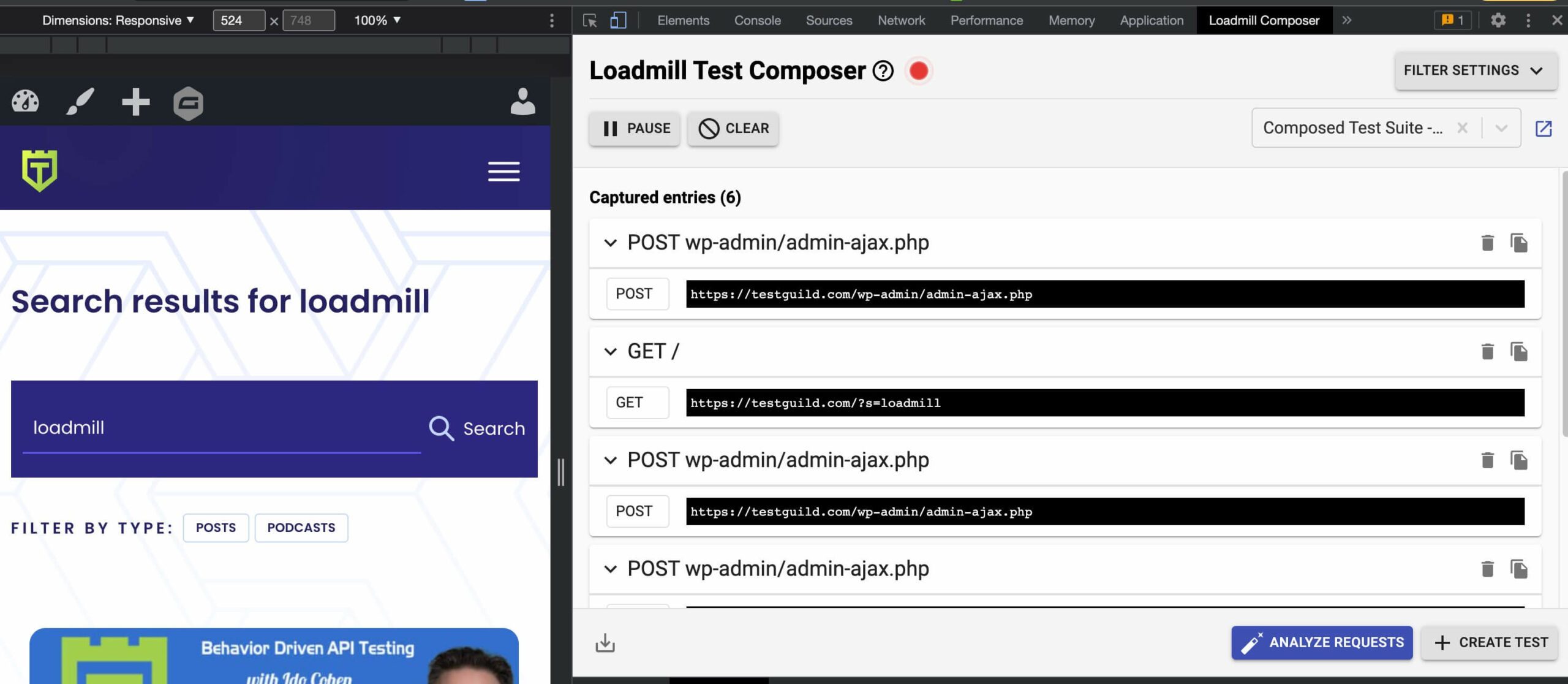 LoadMill Test Composer