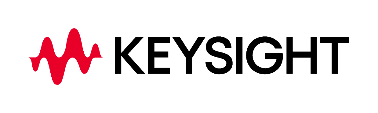 Keysight technologies logo with a red oscilloscope waveform above the letter 'i'.