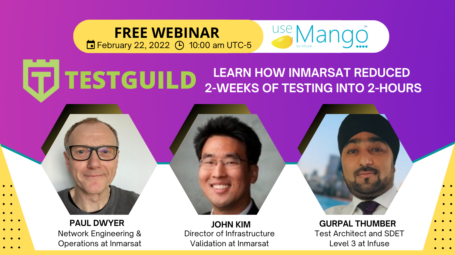 How to reduce testing time from 2-weeks to 2-hours