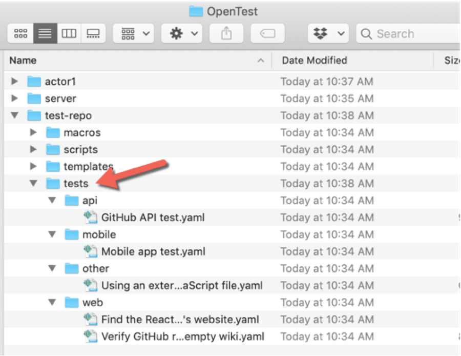 Open Test Test Repo
