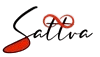 Red infinity symbol with the word "Saliva" written in cursive.