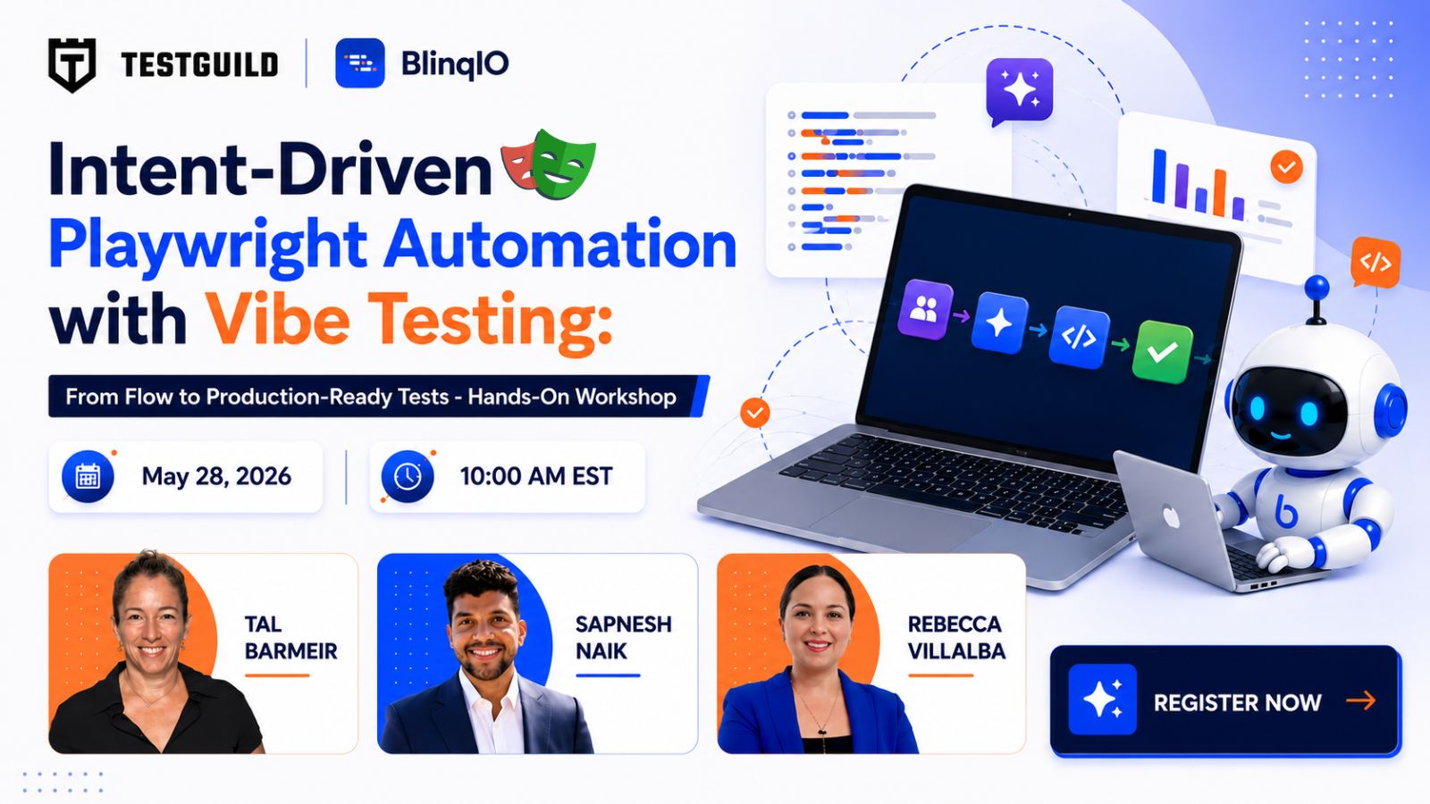 Intent-Driven Playwright Automation with Vibe Testing: From Flow to Production-Ready Tests – Hands-On Workshop