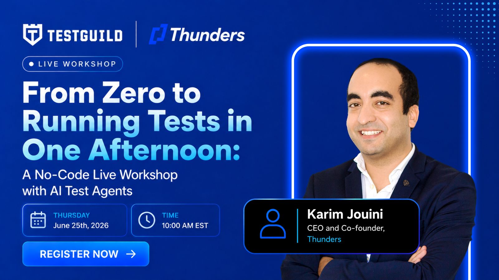 From Zero to Running Tests in One Afternoon: A No-Code Live Workshop with AI Test Agents